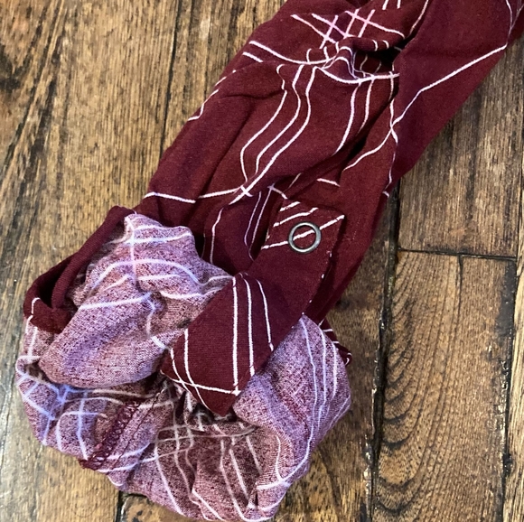 Wine Colour Faux Wrap Nursing Top - Picture 2 of 5